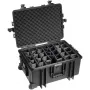 B&W Outdoor Case Type 6800 Hard Shell Case ar Dalītāju Sistēmu, Melns