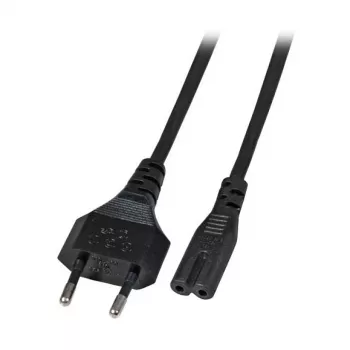 EFB Elektronik Euro-C7 strāvas vads 180° Melns 1 m 2 x 0,75 mm² EK502.1V2