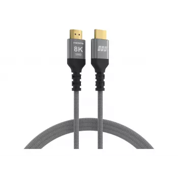 EFB Elektronik 5m Ultra High-Speed HDMI 2.1 kabelis 8K60Hz 48Gbit/s Pelēks Pīts