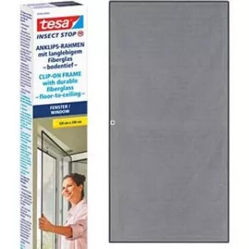 Tesa Insect Stop Clip On 55360 Floor to Ceiling 2.4x1.2m Anthracite