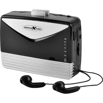 REFLEXION WMR01BK DAB+ & FM Radio ar Bluetooth, USB, AUX, Austiņu izeju, LCD displeju, Diviem Modinātājiem, Melns