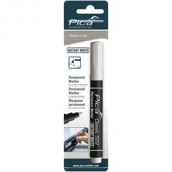 Pica Permanent Marker INSTANT White, Bullet Tip, 1-4 mm