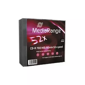 MediaRange CD-R 700MB 80min 52x - 100 disku vārpsta