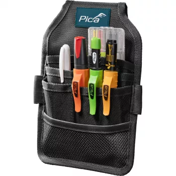 PICA-MARKER Pica Master Belt - Smagās slodzes marķieru holsteru sistēma, Melns/Sarkans