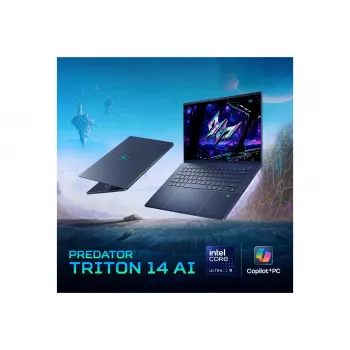 Acer Predator Triton 14 AI PT14-52T-987D Copilot+ PC 14,5 collu WQ2.8K OLED Touch 120Hz klēpjdators, Intel Core Ultra 9 288V, 32GB RAM, Windows 11 Home