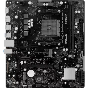 ASRock B550M-P AM4 mATX mātesplate - AMD B550 mikroshēmojums, DDR4, PCIe 4.0