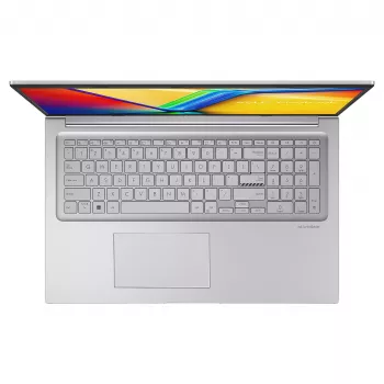 ASUS Vivobook 17 X1704VA-AU866 klēpjdators, 17,3 collu, Intel Core i7-1355U, 8GB DDR4, 512GB SSD, bez OS, QWERTZ (DE) tastatūra, Cool Silver