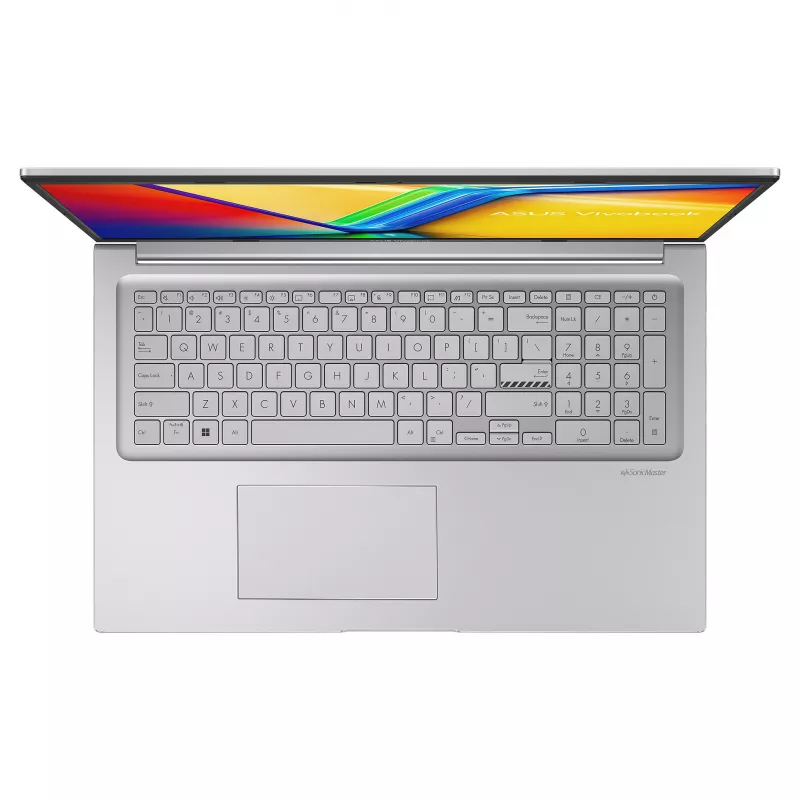 ASUS Vivobook 17 X1704VA-AU866 klēpjdators, 17,3 collu, Intel Core i7-1355U, 8GB DDR4, 512GB SSD, bez OS, QWERTZ (DE) tastatūra, Cool Silver