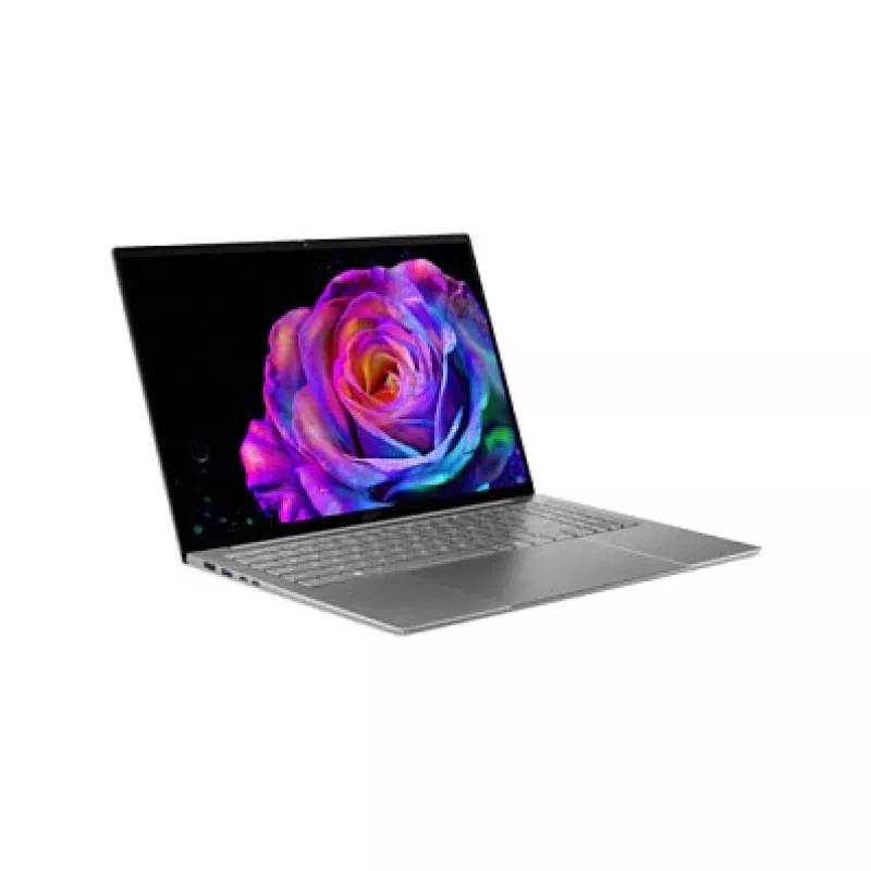 Acer Swift 16 AI SF16-71T-78HV klēpjdators, 16 collu WQXGA+ OLED skārienjūtīgs 120Hz, Intel Core Ultra X7 358H, 16GB LPDDR5x, 512GB SSD, Windows 11 Home, vācu tastatūra