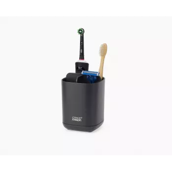Joseph Joseph EasyStore matēti melns zobu suku turētājs