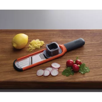 Joseph Joseph Handi-Grate 2-in-1 Mini rīve un šķēlējs - Oranžs - Nerūsējošais tērauds