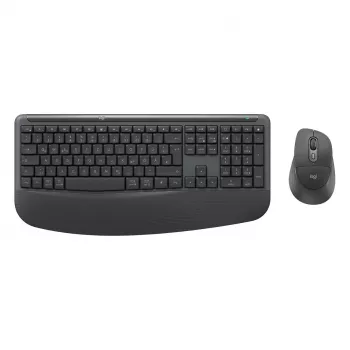 Logitech MK880 For Business bezvadu tastatūras un peles komplekts - Grafīts - Šveices franču izkārtojums