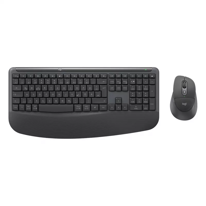 Logitech MK880 For Business bezvadu tastatūras un peles komplekts - Grafīts - Šveices franču izkārtojums