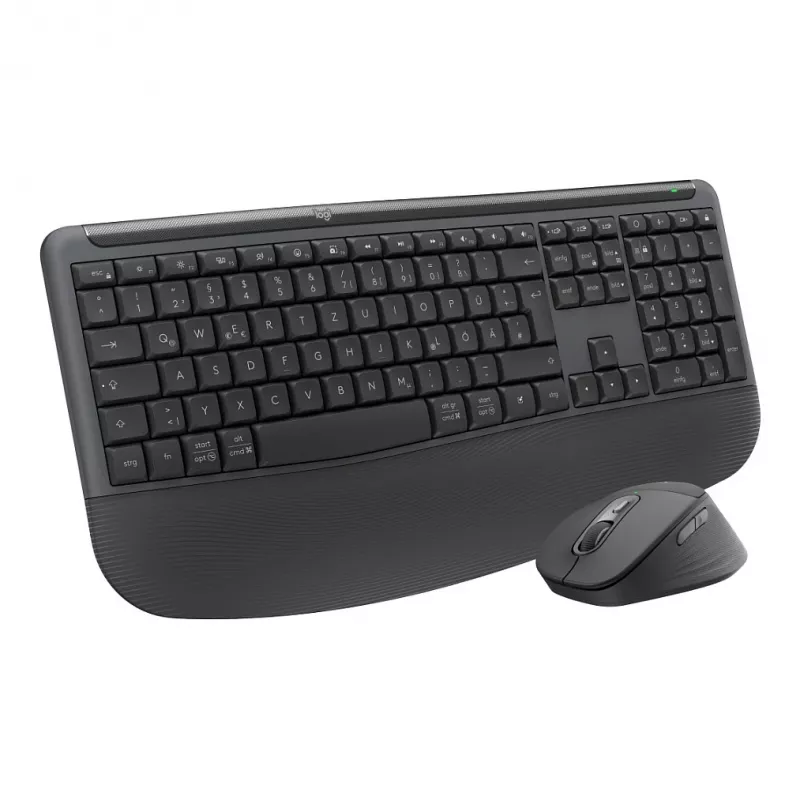 Logitech MK880 For Business bezvadu tastatūras un peles komplekts - Grafīts - Šveices franču izkārtojums