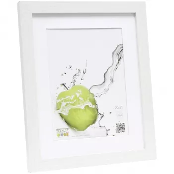 Deknudt S66KF1 P1 20x25 Wood White Photo Frame with Passepartout