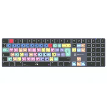 LogicKeyboard Adobe Premiere Pro CC Titan FR (Mac) - franču AZERTY izkārtojums, fona apgaismojums, vadu USB tastatūra