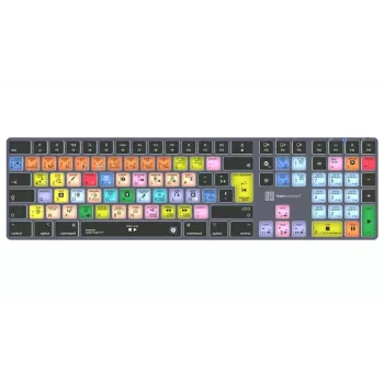 LogicKeyboard Apple Logic Pro X2 Titan FR (Mac) - French AZERTY vadu apgaismota tastatūra