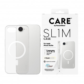 CARE by PanzerGlass SL1M Case Caurspīdīgs ar MagSafe iPhone 16e / 17e (CR59610)