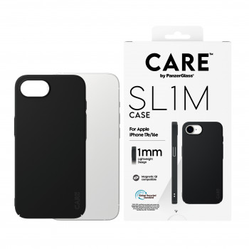 CARE by PanzerGlass SL1M Case Black with MagSafe for iPhone 16e / 17e (CR52018)