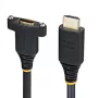 StarTech 1.8m HDMI 2.0 pagarinājuma kabelis - vīrišķais uz sievišķo paneļa stiprinājums - Melns