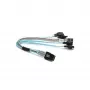 Supermicro CBL-0118L-02 Mini-SAS uz SATA atzarojuma kabelis, 4 līnijas, 23 cm
