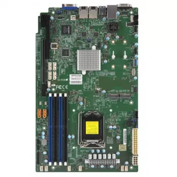 Supermicro X11SCW-F mātesplate LGA1151 ligzda C246 mikroshēmojums Micro-ATX DDR4 128GB 2x Gigabit LAN IPMI Retail Pack