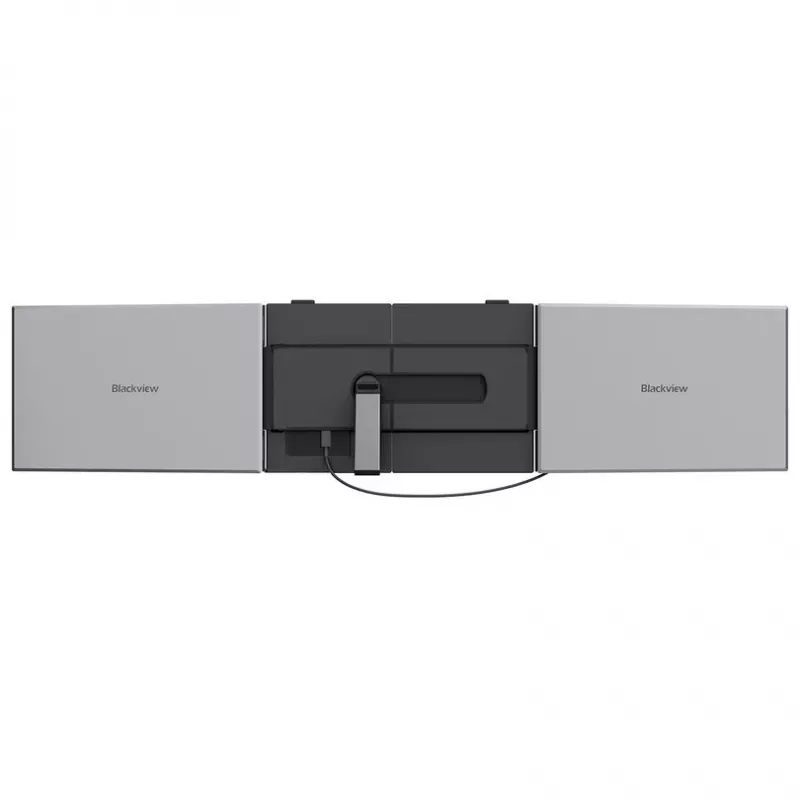 BLACKVIEW DCM8 Pro Dual 15.3 collu portatīvais IPS monitors, 2x Full HD, 60Hz, USB-C, Mini HDMI, iebūvēti skaļruņi, HDR10, salokāms
