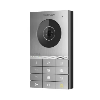 Hikvision DS-KV7023EY-IME2 video durvju stacija, 2 MP, PoE, IP65, IK08, Mifare