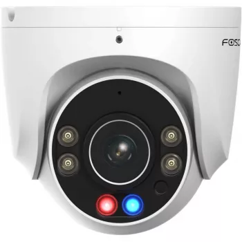 Foscam W5EP Novērošanas kamera Balta 5MP (3072x1728), PoE, Iebūvēts prožektors, Sarkani-zilas brīdinājuma gaismas un sirēna