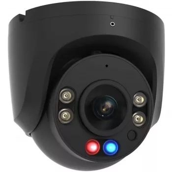 Foscam W5EP novērošanas kamera melna 5MP (3072x1728), PoE, integrēts prožektors, sarkani-zilas brīdinājuma gaismas un sirēna