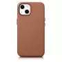 iCarer Case Leather Īstas ādas maciņš iPhone 14 Plus Brūns (saderīgs ar MagSafe)
