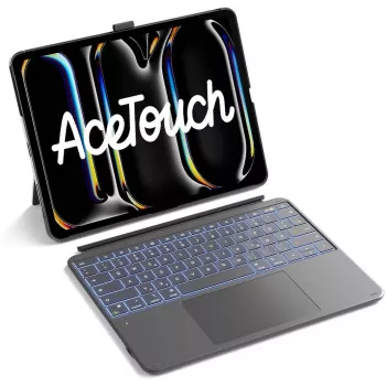Inateck Keyboard Ace Touch iPad 13 saderīga QWERTZ Pelēka