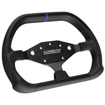 CONSPIT DX320 D-Shape stūre - 320mm Alcantara satvēriens, oglekļa šķiedra, RGB