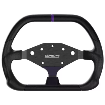 CONSPIT DX320 D-Shape stūre - 320mm Alcantara satvēriens, oglekļa šķiedra, RGB