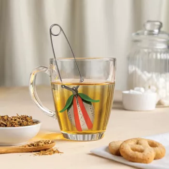 OTOTO Tea Trap tējas sietiņš - Zaļš/Sarkans - Nerūsējošais tērauds un plastmasa - 160 mm