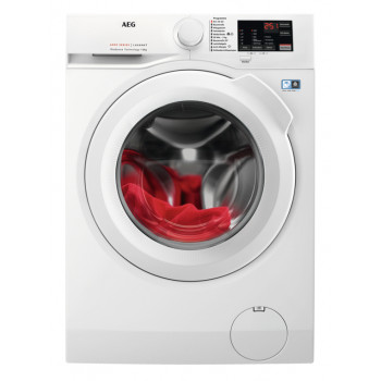 AEG LAVAMAT 6000 L6FBF51488 Brīvi stāvoša priekšējās ielādes veļas mazgājamā mašīna, 8 kg, 1400 apgr./min, balta