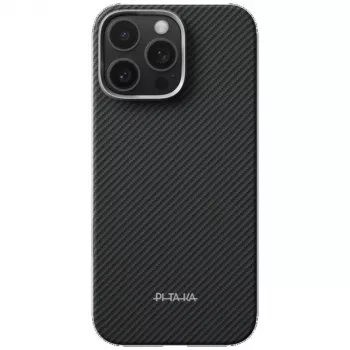 PITAKA Ultra-Slim PitaTap MagSafe Case for iPhone 16 Pro Black/Grey