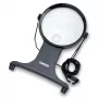 Carson HF-25 MagniFree LED palielināmais lukturis 2x/5x 11cm Melns
