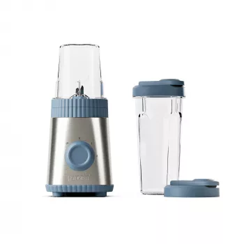 Guzzini Sous Chef Mobile Mixer ON-THE-GO, Navy Blue - Kompakts blenderis ar 2 glāzēm