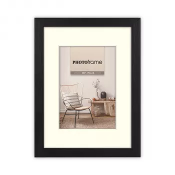ZEP Malmo Black Photo Frame 20x30/30x40 cm Wood with Passepartout V4534B