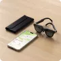Satechi Vegan-Leather FindAll brilles maciņš melns