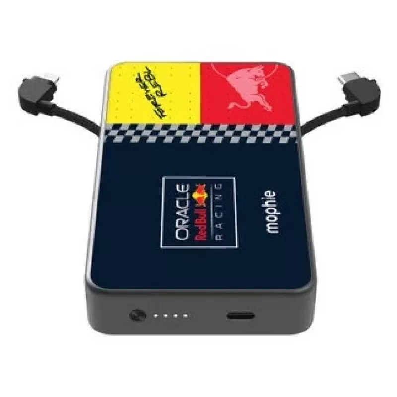 Mophie Powerstation Plus 10K Red Bull Racing 10000 mAh Power Bank ar USB-C un Lightning