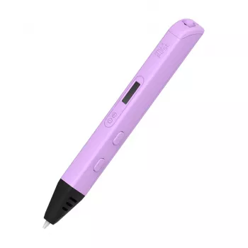 myFirst 3D Pen Artist - 3D drukas pildspalva, iekļauti 6 krāsaini PLA pavedieni (Purple)