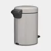 Brabantia NewIcon Pedālais atkritumu spainis 3 L Soft Grey (25 21 81)
