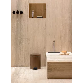 Brabantia NewIcon Pedāļu atkritumu tvertne 5 L Warm Bronze (255229)