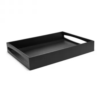 Leopold Vienna Zilverstad Paplāte Melna 300x400x60mm Koka LV618000