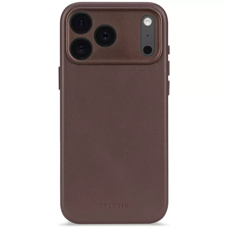 Decoded Leather Backcover iPhone 17 Pro Max ar MagSafe - Šokolādes Brūns