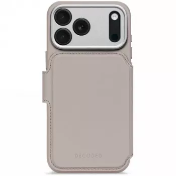 Decoded Leather Detachable Wallet Case for iPhone 17 Pro Max with MagSafe - Solid Clay