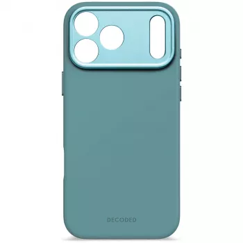 Decoded AntiMicrobial Silicone Back Cover iPhone 17 Pro Max, saderīgs ar MagSafe, Retro Blue