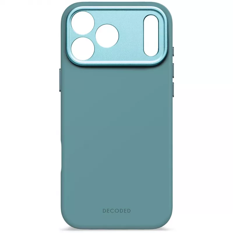 Decoded AntiMicrobial Silicone Back Cover iPhone 17 Pro Max, saderīgs ar MagSafe, Retro Blue